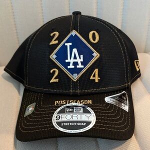 New Era Black LA Dodgers 2024 Postseason Baseball Hat